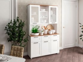 Буфет Катерини (дуб бельмунд/белое дерево) в Озеро-Карачах - ozero-karachi.mebel-nsk.ru | фото
