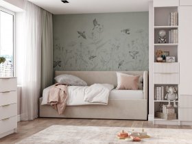 Диван-кровать Бенто (крем) в Озеро-Карачах - ozero-karachi.mebel-nsk.ru | фото