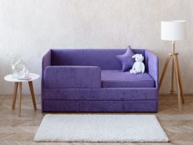 Диван-кровать Happy (сиреневый) в Озеро-Карачах - ozero-karachi.mebel-nsk.ru | фото