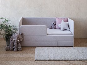 Диван-кровать Happy (светло-серый) в Озеро-Карачах - ozero-karachi.mebel-nsk.ru | фото