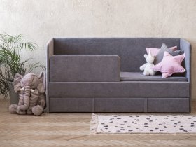 Диван-кровать Happy (темно-серый) в Озеро-Карачах - ozero-karachi.mebel-nsk.ru | фото