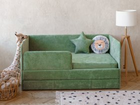 Диван-кровать Happy (зеленый) в Озеро-Карачах - ozero-karachi.mebel-nsk.ru | фото