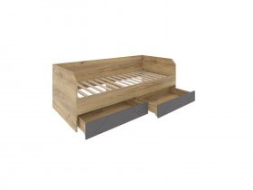 Кровать-диван с ящиками Шерлок Дв120.0_90 в Озеро-Карачах - ozero-karachi.mebel-nsk.ru | фото