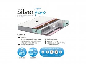 Матрас Silver Five в Озеро-Карачах - ozero-karachi.mebel-nsk.ru | фото