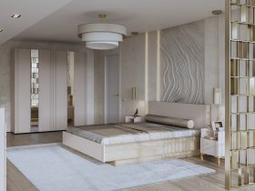 Модульная спальня Одетта (дуб эндгрей/меланж) в Озеро-Карачах - ozero-karachi.mebel-nsk.ru | фото