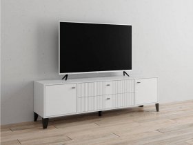Тумба под ТВ Парус-10 (белый/белый снег) в Озеро-Карачах - ozero-karachi.mebel-nsk.ru | фото