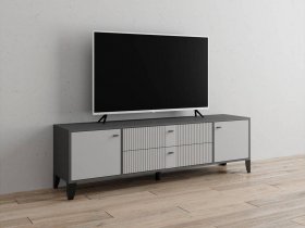 Тумба под ТВ Парус-10 (графит/светло-серый) в Озеро-Карачах - ozero-karachi.mebel-nsk.ru | фото